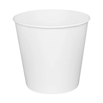 Karat C-FB170W 8.9 in. x 8.36 in. 170 oz. Paper Food Bucket - White (150/Carton)