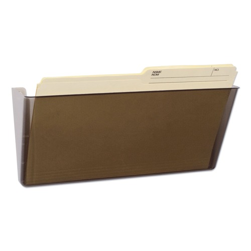 File Folders | Storex 70326U06C 16 in. x 4 in. x 7 in. Unbreakable Magnetic Wall Legal/Letter File - Smoke image number 0
