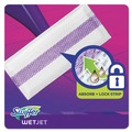 Mops | Swiffer 08443 WetJet 11.3 in. x 5.4 in. System Refill Cloths - White (24/Box) image number 4