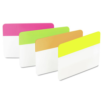 PAGE FLAGS | Post-it Tabs 686-PLOY 2 in. Wide 1/5-Cut Solid Color Tabs - Assorted Bright Colors (24/Pack)