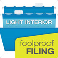 File Folders | Pendaflex 42622 1/5-Cut Ready-Tab Colored Reinforced Letter Size Hanging Folders - Blue (25/Box) image number 6