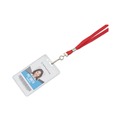Label & Badge Holders | Advantus 75425 36 in. Long Metal J-Hook Fastener Deluxe Lanyards - Red (24/Box) image number 3