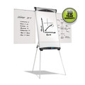 Easels | Quartet EU500E 27 in. x 39 in. Euro Magnetic Presentation Easel - White Surface, Satin Aluminum Frame image number 3