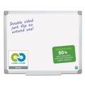 White Boards | MasterVision MA0300790 Earth Silver 36 in. x 24 in. Easy Clean Dry Erase Boards - White Surface/Satin Aluminum Frame image number 4