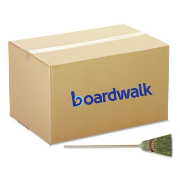 Boardwalk BWKBR10004 53-1/2 in. Corn/Fiber Lobby Brooms - Natural (6/Carton)