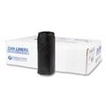  | Inteplast Group S243308K 16 Gallon 8 mic 24 in. x 33 in. High-Density Commercial Can Liners - Black (50 Bags/Roll, 20 Interleaved Rolls/Carton) image number 2