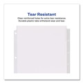 Back to School Sale | Avery 11223 Big Tab 11.13 in. x 9.25 in. 8-Tab Insertable Dividers - Clear Tabs/White (1-Set) image number 6
