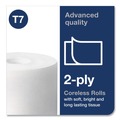 Toilet Paper | Tork 472880 Advanced 2-Ply Coreless High Capacity Bath Tissue - White (36/Carton) image number 6