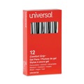 Pens | Universal 39720 0.7 mm. Medium Comfort Grip Retractable Gel Pen - Black Ink, Gray/Black/Silver Barrel (1-Dozen) image number 1