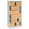 Office Filing Cabinets & Shelves | Tennsco FS360-LGY 36 in. x 16.5 in. x 63.5 in. 6 Legal/Letter File Shelves Fixed Shelf Enclosed-Format Lateral File for End-Tab Folders - Light Gray image number 0