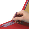 File Folders | Smead 26783 2 in. Expansion End Tab Pressboard Classification Folders with 6 SafeSHIELD Fasteners - Letter Size/Bright Red (10/Box) image number 3