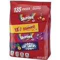 Snacks | MARS 459752 45.85 oz 135-Piece Individually Wrapped Fun Size Fruity Candy Assortment - Skittles/Starburst and Life Savers image number 1