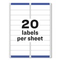 Labels | Avery 05261 1 in. x 4 in. Easy Peel Address Labels with Sure Feed Technology for Laser Printers - White (20/Sheet, 25 Sheets/Pack) image number 5