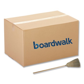 Boardwalk BWKBR10012 56 in. Corn/Fiber Broom - Natural (6/Carton)