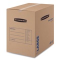 Boxes & Bins | Bankers Box 7714001 SmoothMove 18 in. x 18 in. x 24 in. Basic Moving/Storage Boxes - Large, Brown/Blue (15/Carton) image number 0