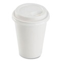 Cups and Lids | Karat C-KDL508W-PP 8 oz. Hot Cup Plastic Sipper Lids - White (1000/Carton) image number 1