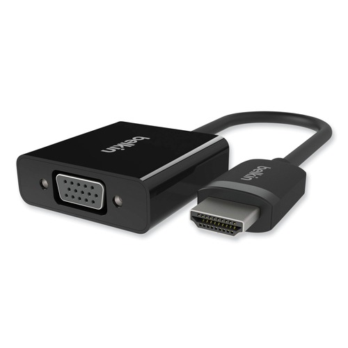 Electronic Adapters & Chargers | Belkin F2CD058 5 in. HDMI to VGA plus 3.5 mm Audio Adapter - Black image number 0