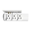 Surge Protectors | Innovera IVR71651 6 AC Outlets 4 ft. Cord 540 Joules Surge Protector - White image number 3