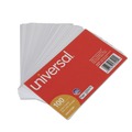 Flash Cards | Universal UNV47200EE 3 in. x 5 in. Unruled Index Cards - White (100/Pack) image number 0