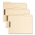 File Folders | Smead 14547 1/3-Cut Tabs Assorted 0.75 in. Expansion 2 Fasteners Letter Size Recycled Top Tab Fastener Folders - Manila Exterior (50/Box) image number 0