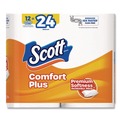Toilet Paper | Scott 47618 ComfortPlus 1-Ply Septic Safe Toilet Paper Double Roll Bath Tissue - White (48/Carton) image number 1