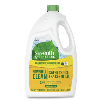  | Seventh Generation SEV 22831 70 oz. Bottle Natural Automatic Dishwasher Gel - Lemon (6/Carton)