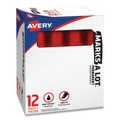 Permanent Markers | Avery 24147 MARKS A LOT Extra-Large Desk-Style Permanent Marker - Red (1-Dozen) image number 1