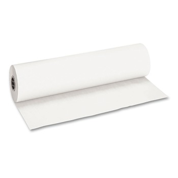 Pacon P101208 36 in. x 1000 ft. 40 lb Cover Weight Decorol Flame Retardant Art Rolls - Frost White (1-Roll)