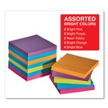 Sticky Notes & Post it | Universal UNV35610 100 Sheet 3 in. x 3 in. Self-Stick Note Pads - Assorted Bright Colors (12/Pack) image number 4