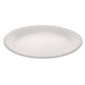 Bowls and Plates | Pactiv Corp. YTH10009STEC 9 in. Diameter Placesetter Satin Non-Laminated Foam Dinnerware Plate - White (500/Carton) image number 0
