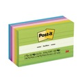 Back to School Sale | Post-it Notes 635-5AU 3 in. x 5 in. Original Note Ruled Pads - Floral Fantasy Collection Colors (5/Pack) image number 0