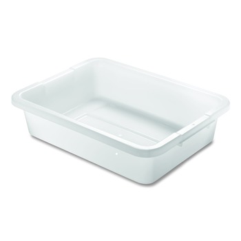 Rubbermaid Commercial FG334992WHT 15 in. x 20 in. x 5 in. Bus/Utility Box - White