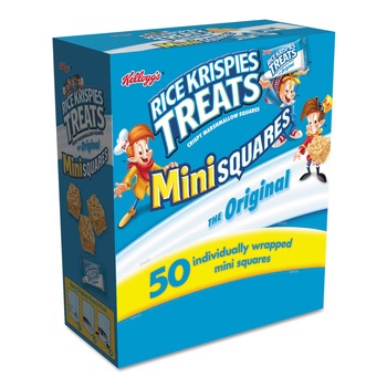 Kellogg's 3800012346 0.39 oz. Mini Squares Rice Krispies Treats (50/Box)