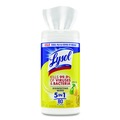 Disinfectants | LYSOL Brand 19200-77182 1 Ply 7 in. x 7.25 in. Lemon and Lime Blossom Disinfecting Wipes - White (6/Carton) image number 5