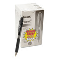 Pens | Pentel BK440ASW-US Medium 1 mm Retractable WOW! Ballpoint Pen Value Pack - Black Ink, Smoke/Black Barrel (36/Pack) image number 3