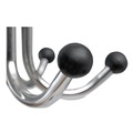 Wall Racks & Hooks | Alba PMCLAS 16w x 16d x 70.5h Chromy 12-Knob Coat Stand - Chrome/Black image number 3