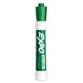 Washable Markers | EXPO 80004A Broad Chisel Tip Low-Odor Dry-Erase Marker - Green (1-Dozen) image number 1