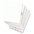 Dividers & Tabs | Avery 01070 11 x 8.5 Preprinted Legal Exhibit 70 Side Tab Index Dividers - White (25/Pack) image number 0