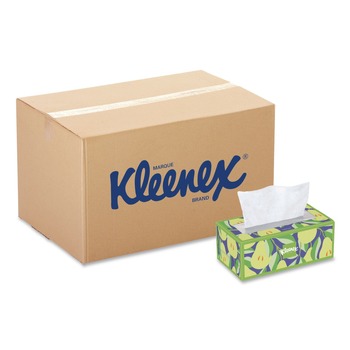 Kleenex 54303 Trusted Care 2-Ply Facial Tissue - White (12/Carton)