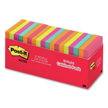 STICKY NOTES AND POST ITS | 3M R33018CTCP 3 in. x 3 in. Poptimistic Collection Colors (18/Pack)
