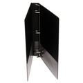 Back to School Sale | Universal UNV20761 Deluxe 1 in. Capacity Non-View D-Ring Binder with Label Holder - Black image number 2