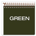 Just Launched | Ampad 20-806R Gold Fibre 6 in. x 9 in. Spiral Steno Book - Gregg, Green/Gold Cover/White Pad (100 Sheets/Pad) image number 6