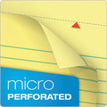 Notebooks & Pads | TOPS 63621 (70) Canary-Yellow 8.5 in. x 11.75 in. Sheets Wide/Legal Rule Docket Ruled Wirebound Pad with Cover - Blue Cover image number 2