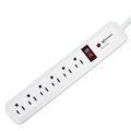 Surge Protectors | Innovera IVR71652 6 AC Outlets 4 ft. Cord 540 Joules Plastic Housing Surge Protector - White image number 0