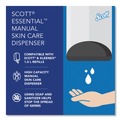 Skin Care & Hygiene | Scott 92145 5 in. x 5.25 in. x 8.38 in. 1000 mL Essential Manual Skin Care Dispenser - Black image number 10