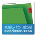 File Folders | Pendaflex H110DGR Letter Size 0.75 in. Expansion Colored End Tab Folders with Reinforced Double-Ply Straight Cut Tabs - Green (100/Box) image number 4