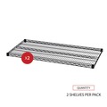 Just Launched | Alera ALESW584824BL 48 in. x 24 in. Industrial Wire Shelving Extra Wire Shelves - Black (2/Carton) image number 5