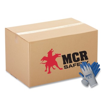 MCR Safety 96731L Memphis Flex Seamless Nylon Knit Gloves - Large, Blue/Gray (1-Dozen)