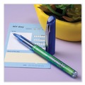 Pens | Pilot 26301 0.5 mm Extra-Fine Precise V5 BeGreen Stick Roller Ball Pen - Blue Ink, Blue Barrel (1-Dozen) image number 4