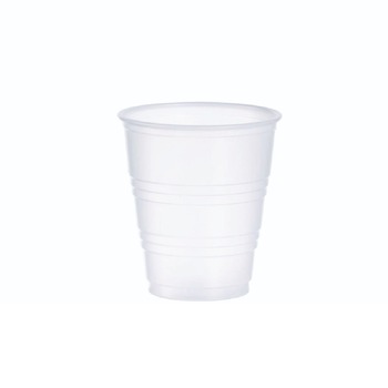 Dart Y5 5 oz. High-Impact Polystyrene Cold Cups - Translucent (25 Sleeves/Carton)
